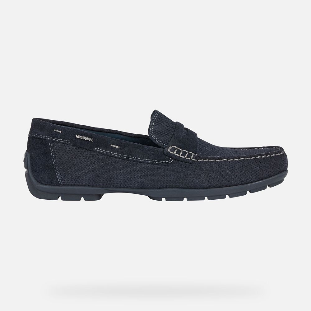 Mocassins Geox Homem Azul Marinho - Moner 2Fit - COZJQ0498